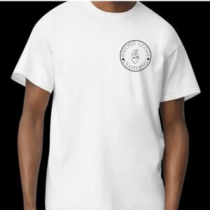 White Logo T-Shirt - Men